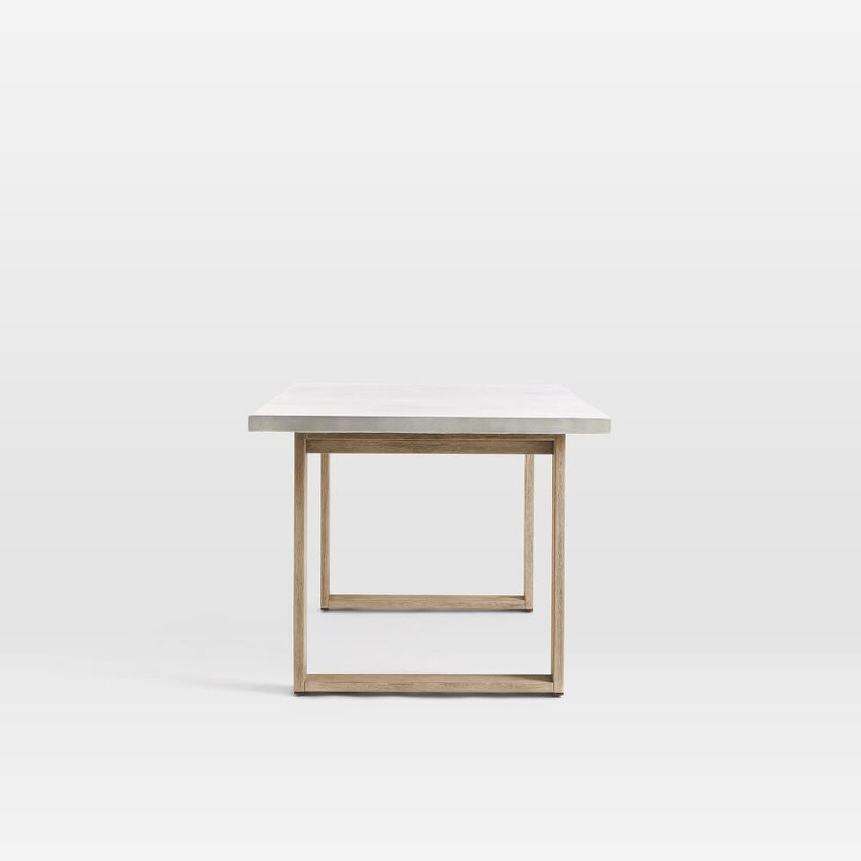 Portside Garden Concrete Dining Table (183 cm) West Elm UK